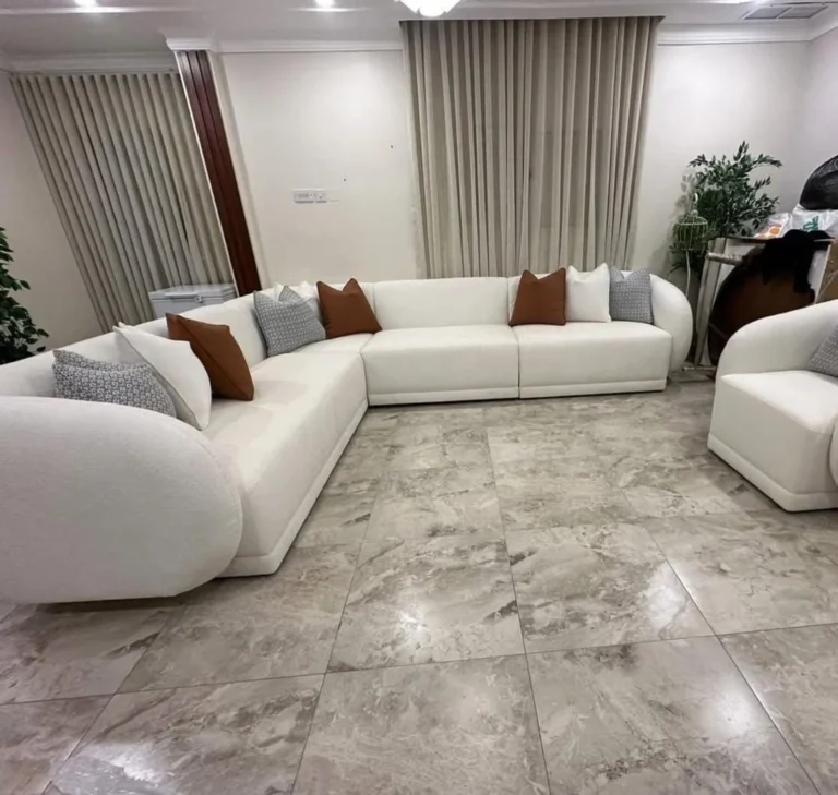 صالون ركنية دائرية أوف وايت